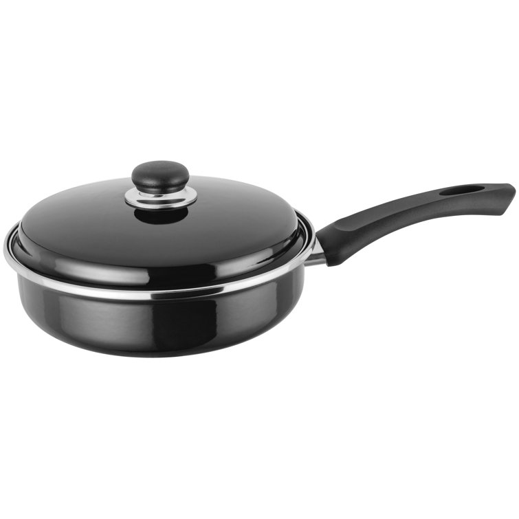 Judge Essentials Enamel, 24cm Sauté Pan, NonStick, Black Wayfair.co.uk